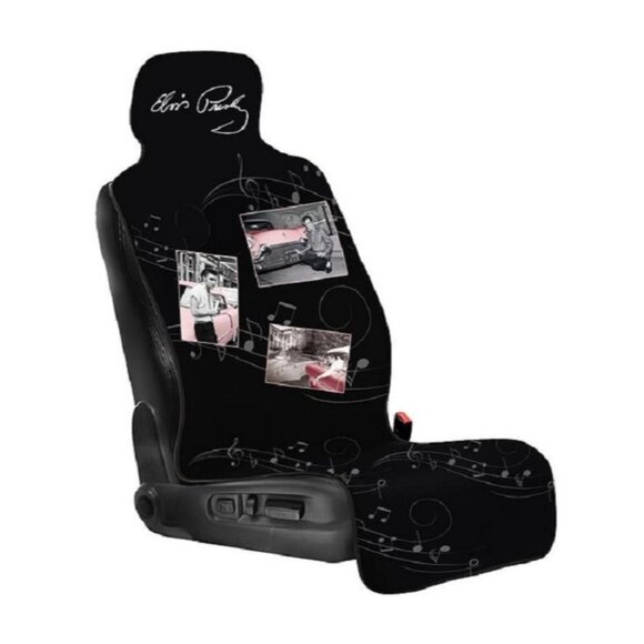 Elvis Presley Black & Pink Cadillac Car Seat Cover 1 pc Auto Decor The King New - Picture 1 of 4